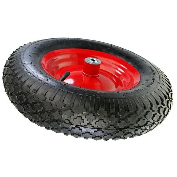 AWTools Koło do taczki pneumatyczne 400 felga metal łożysko oś (AW00001) 3184209 5902198740384