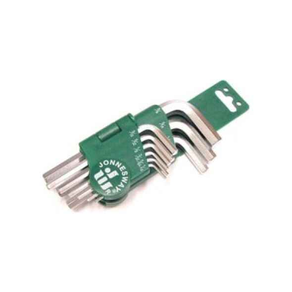 Jonnesway Zestaw kluczy imbusowych hex typ L 1/16-3/8" 9szt. (H01SM209S) 3180471 4719152129489