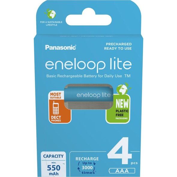 Panasonic Akumulator Lite AAA / R03 550mAh 4 szt.