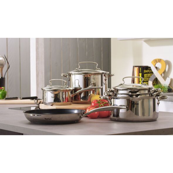 Tefal Garnek Duetto+ 24cm srebrny
