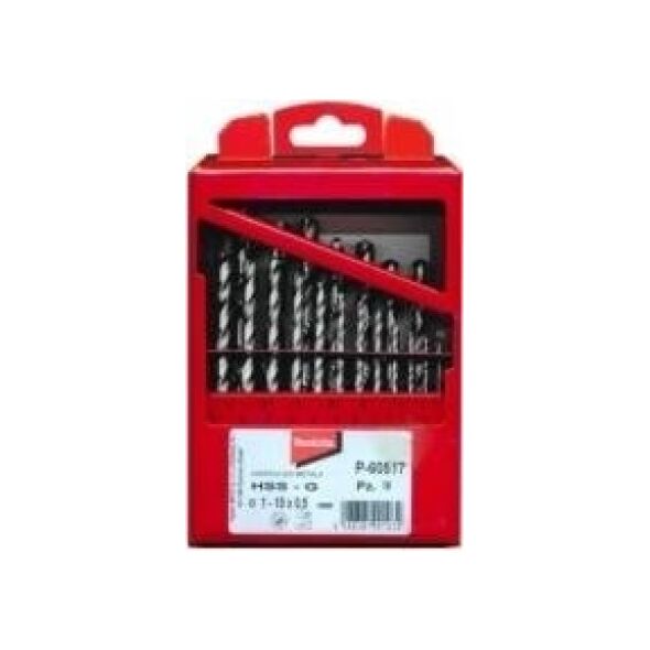Wiertło Makita do metalu HSS walcowe 1,5 2 7 4,5 4 5,5 5 1 3 2,5 3,5 6 10 10,5 11 11,5 12 12,5 13 6,5 7,5 8 8,5 9 9,5mm zestaw (P-60523) 3187556 88381991049