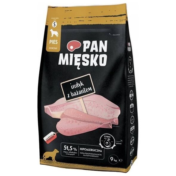 Pan Mięsko Pan Mięsko Indyk z bażantem (dorosły) chrupki S  Karma sucha dla psa 9kg