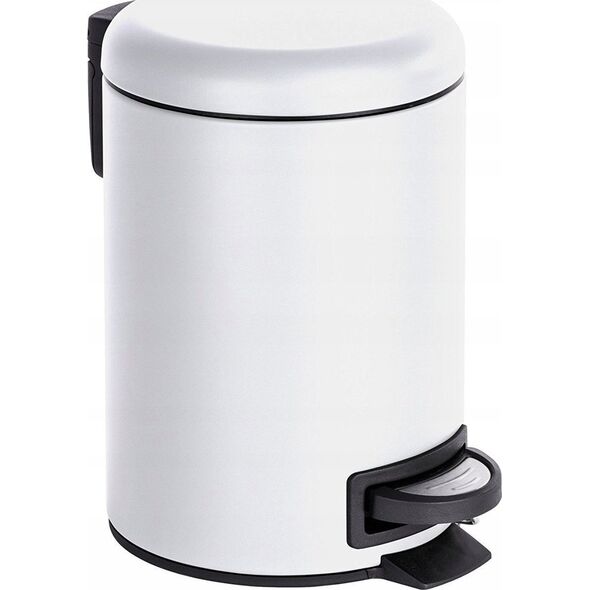 Kosz na śmieci Wenko Kosz łazienkowy LEMAN MATT, pojemnik na śmieci, 3 l, WENKO