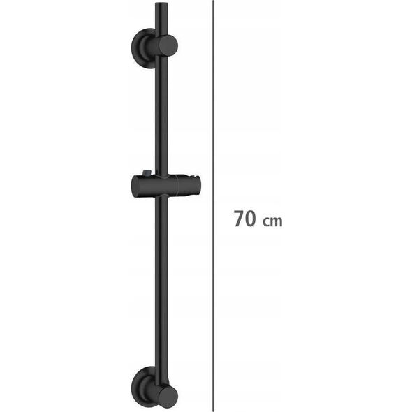 Wenko Drążek prysznicowy z montażem bez wiercenia, 70 cm, WENKO