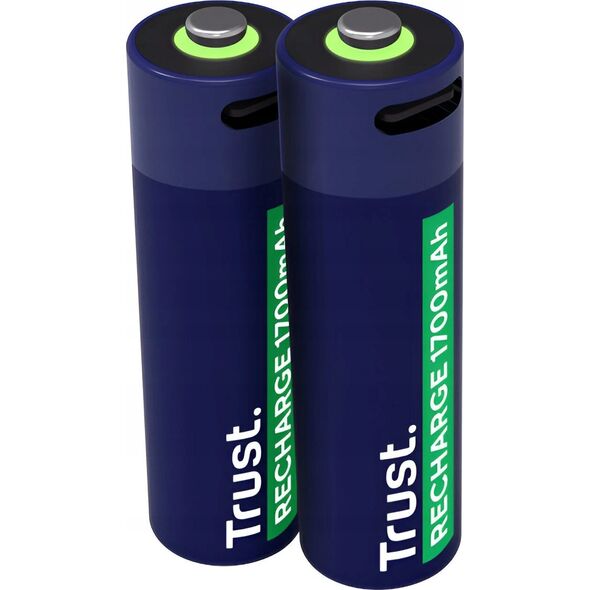 Trust TRUST Nabíjecí baterie AA, USB-C, 2ks