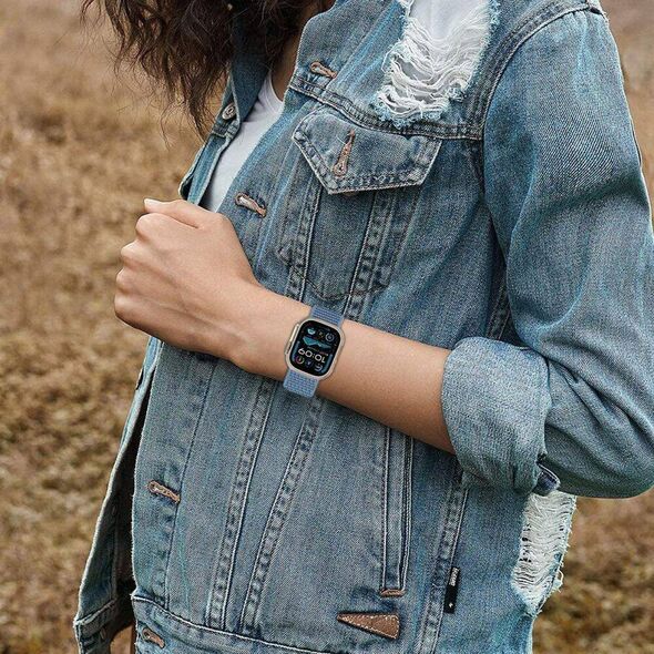 Strap for APPLE WATCH 6 / 7 / 8 / 9 / 10 / SE / ULTRA 1 / 2 (44 / 45 / 46 / 49 MM) Tech-Protect Nylon Baby Blue 5906302370771