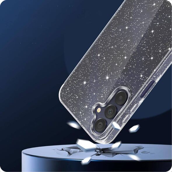 Case SAMSUNG GALAXY A16 Tech-Protect Flexair Glitter transparent 5906302372768