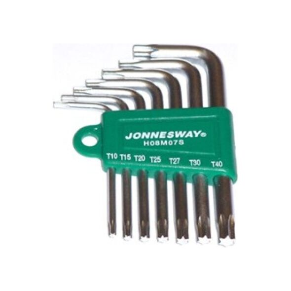 Jonnesway Zestaw kluczy trzpieniowych torx typ L T10-T40 7szt. (H08M07S) 3292460 4719152135756