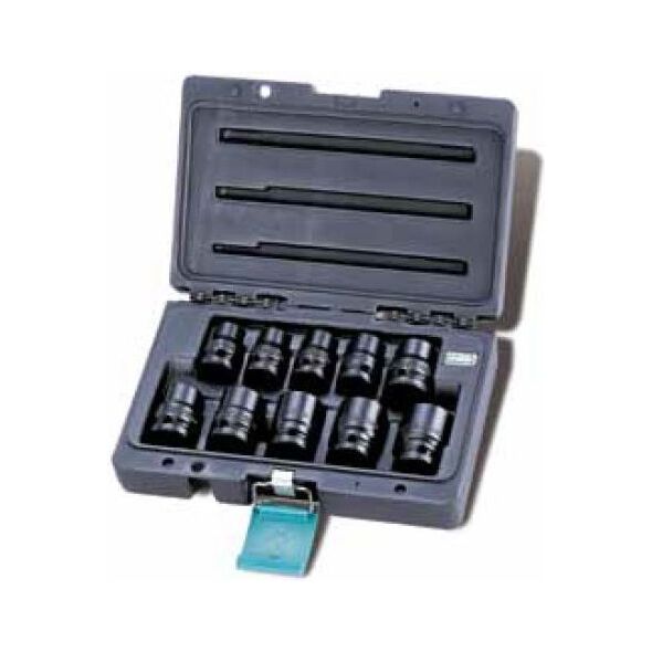 Honiton Zestaw nasadek udarowych 6-kątnych 1/2" 11-24mm 10szt. (H4001) 3292560 5900774549017