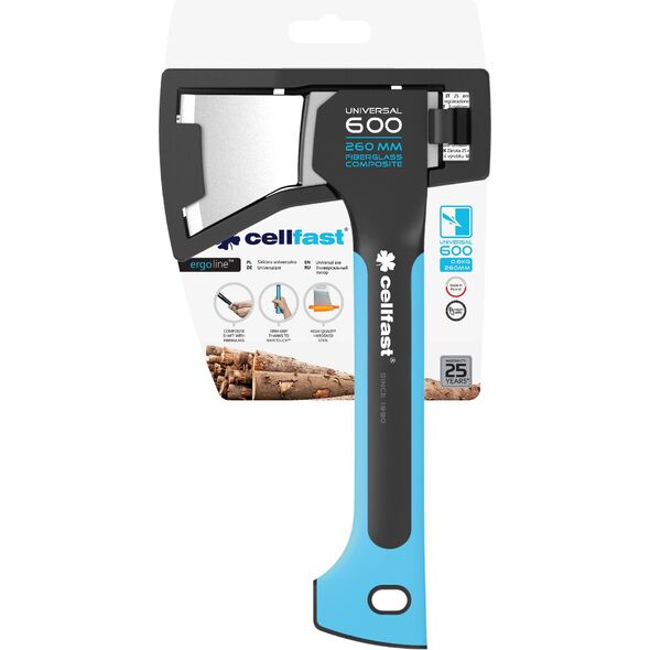 Cellfast Siekiera uniwersalna z tworzywa sztucznego 0,6kg 26cm (41-001) 3296077 5907553504120