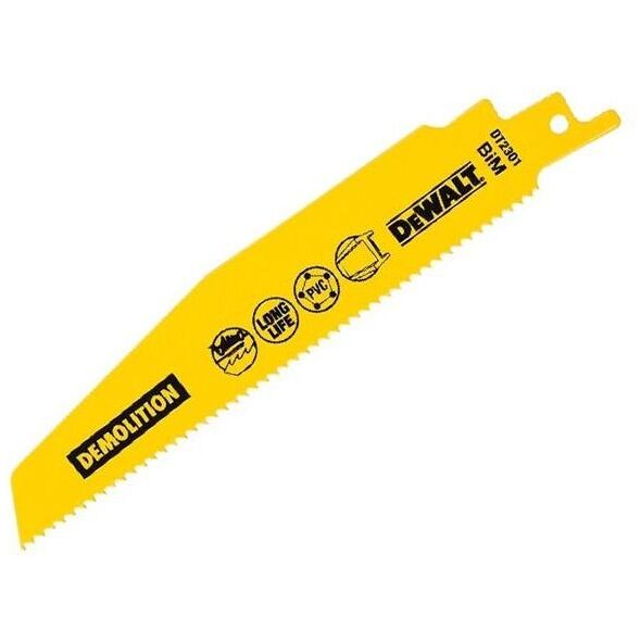 Dewalt brzeszczoty do piły szablastej 288x2.5mm, opakowanie 5 sztuk, do prac zgrubnych (DT2308L-QZ) 3325244 5035048088616