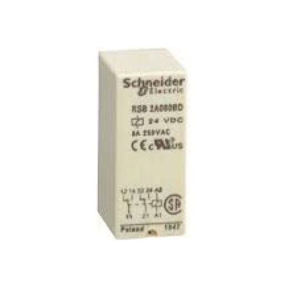 Relpol Przekaźnik interfejsowy 2P 24V DC (RSB2A080BD) 3334681 3389110252361