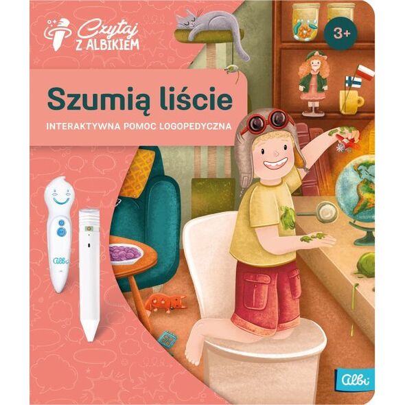 Albi Czytaj z Albikiem - Książka Szumią liście. Interaktywna pomoc logopedyczna 3+