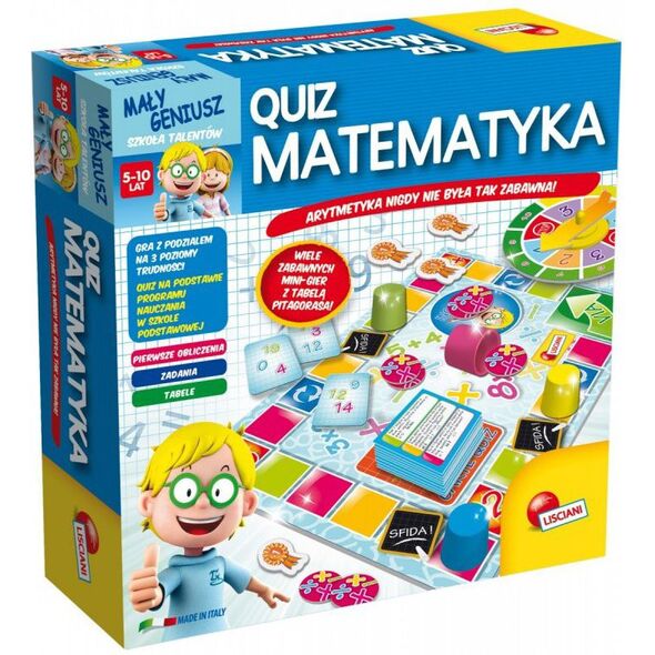 Lisciani Mały Geniusz, Quiz - matematyka - P54381 1030304 8008324054381
