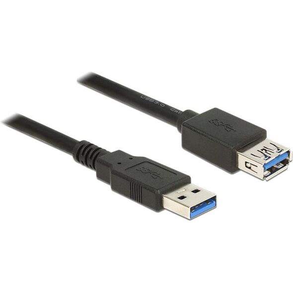 Kabel USB Delock USB-A - 5 m Czarny (85058) 1196752 4043619850587