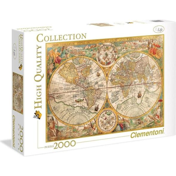Clementoni 2000 Elementów Starożytna mapa 1295112 8005125325573