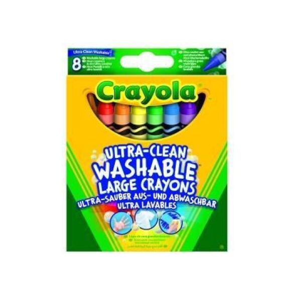 Crayola Duże zmywalne kredki 8 sztuk (GXP-580097) 1414429 71662132828