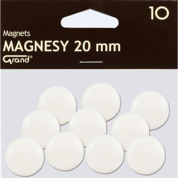 Grand Magnes 20mm biały 10szt GRAND - 189193 1451963 5903364258665