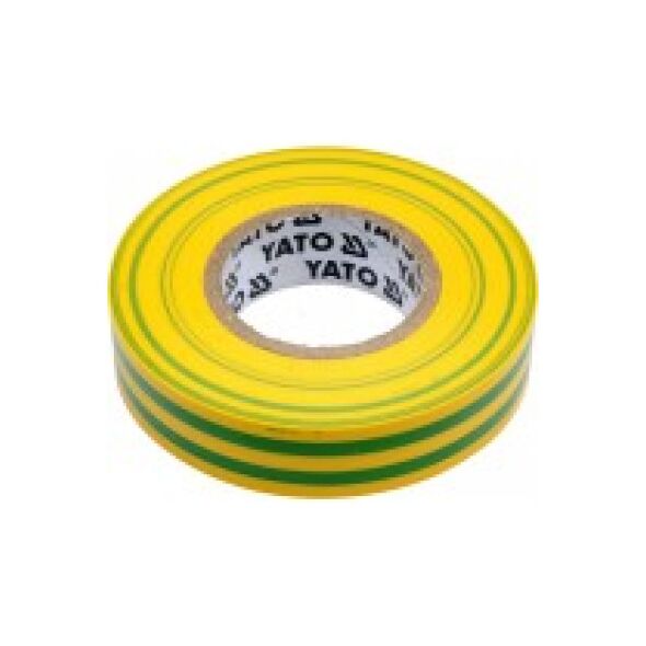 Yato Taśma elektroizolacyjna 15x0,13mm 20m PVC, izolacja-max 40kV żółto-zielona - YT-81593 3073891 5906083815935
