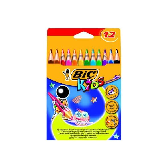 Bic KREDKI OŁÓWKOWE BIC KIDS EVOLUTION ECOLUTIONS PUDEŁKO 12 SZT - 829029 821874 3270220060963