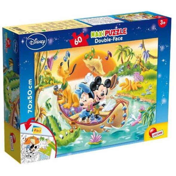 Lisciani Puzzle dwustronne MAXI 60el Mickey 304-48205