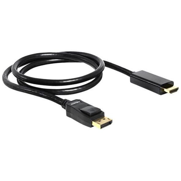 Kabel Delock DisplayPort - HDMI 1m czarny (82586) 748130 4043619825868