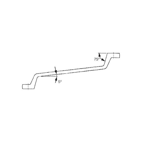 Teng Tools Klucz oczkowy odgięty 24 x 27mm (111961009)