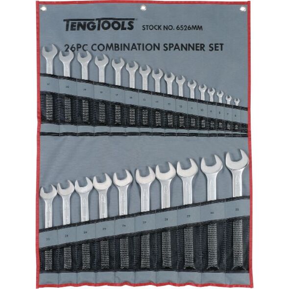 Teng Tools Zestaw kluczy płasko-oczkowych 6 - 32mm 26szt. (167180108)