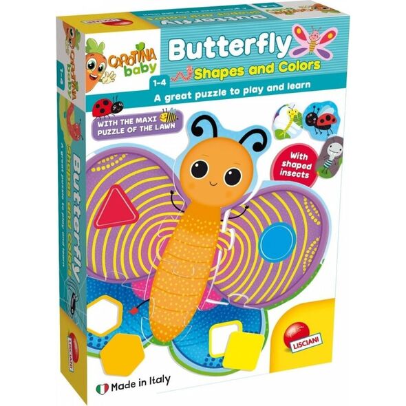 Lisciani Zestaw Edukacyjny Carotina Baby Motyl Kształty i Kolory