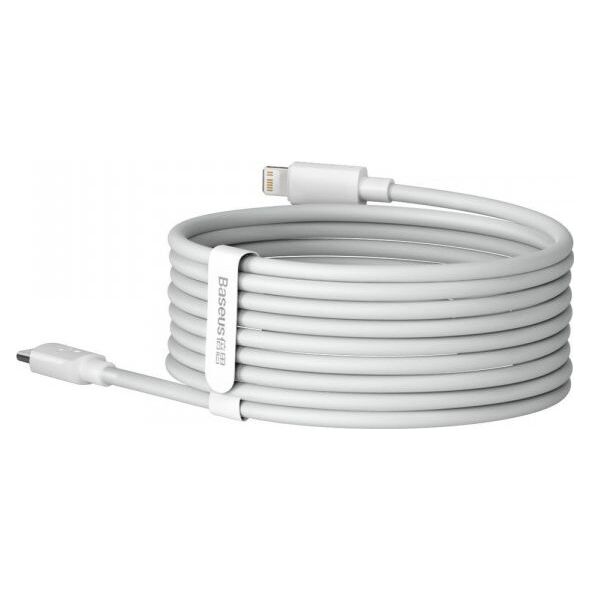 Kabel USB Baseus USB-C - Lightning 1.5 m Biały (101297)