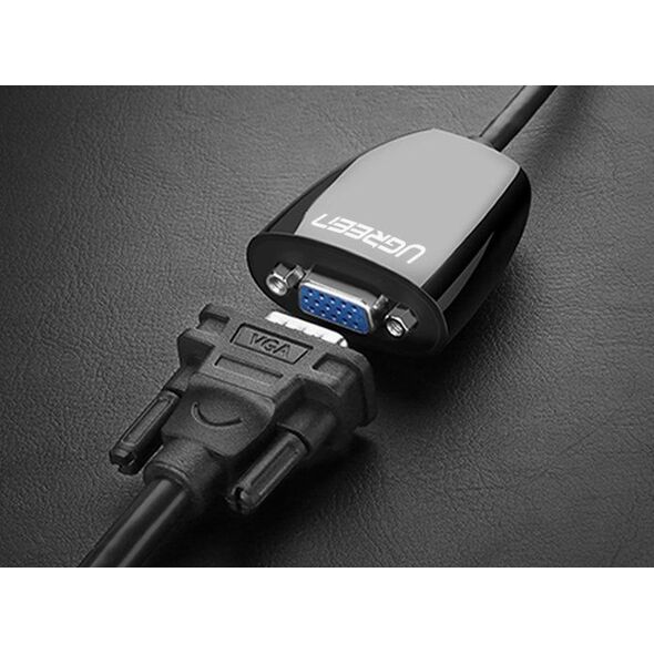Adapter AV Ugreen HDMI - D-Sub (VGA) czarny (40253)