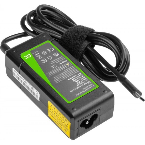 Zasilacz do laptopa Green Cell 45 W, USB-C,  (AD133P)
