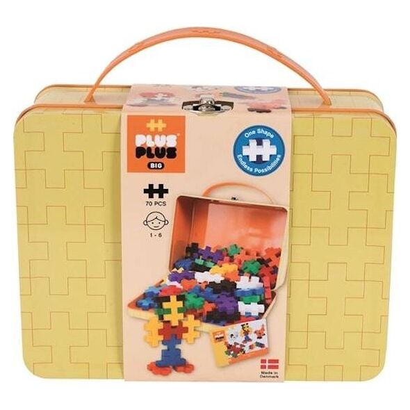 Plus Plus Klocki Plus Plus Big Basic Metalowa Walizka 70 elementów