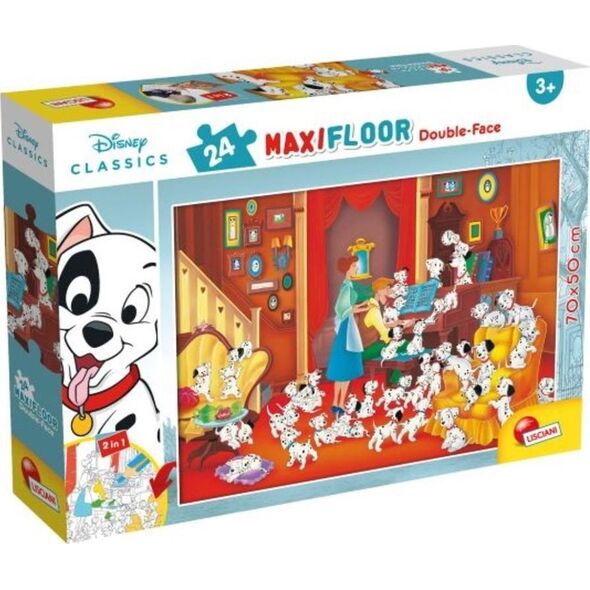 Lisciani Puzzle podłogowe dwustronne Maxi 24 Klasyka Disney
