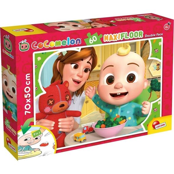 Lisciani LISCIANI COCOMELON DWUSTRONNE PUZZLE PODŁOGOWE 60 EL. CZAS NA DRZEMKE