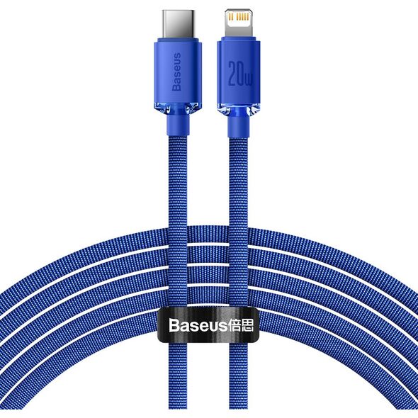 Kabel USB Baseus USB-C - Lightning 2 m Niebieski (BSU3021BLU)