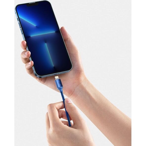 Kabel USB Baseus USB-C - Lightning 2 m Niebieski (BSU3021BLU)