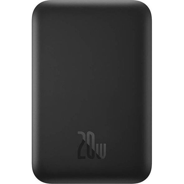 Powerbank Baseus OS-Baseus Magnetic Mini Air Wireless Fast Charge Power Bank 6000mAh 20W Cluster Black（With Simple Series Charging Cable Type-C to Type-C (20V/3A) 30cm Black)