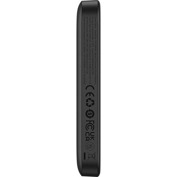 Powerbank Baseus OS-Baseus Magnetic Mini Air Wireless Fast Charge Power Bank 6000mAh 20W Cluster Black（With Simple Series Charging Cable Type-C to Type-C (20V/3A) 30cm Black)