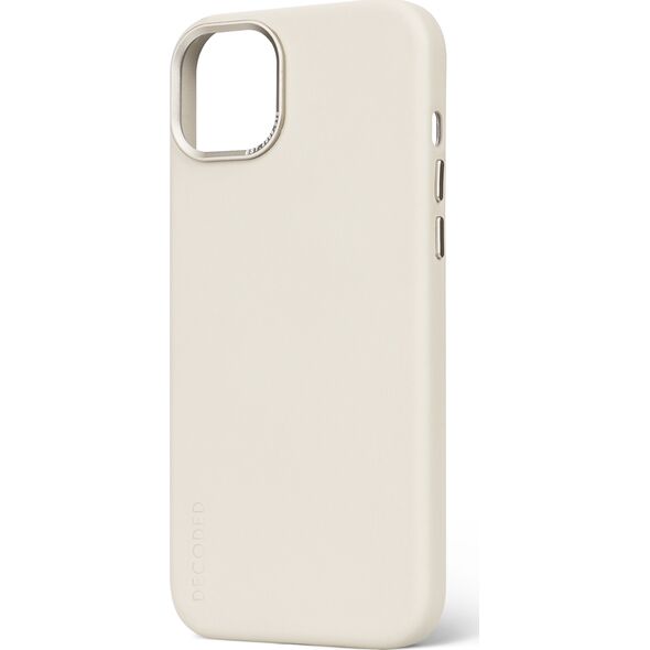 Decoded Decoded Leather Backcover for iPhone 15 Pro Clay