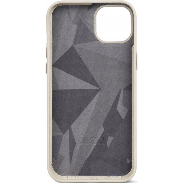 Decoded Decoded Leather Backcover for iPhone 15 Pro Clay