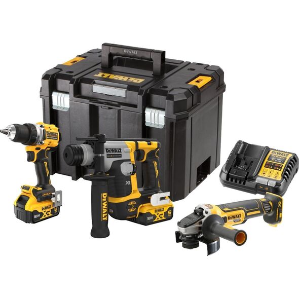 Zestaw elektronarzędzi Dewalt DEWALT ZESTAW COMBO 18V DCK355P2T (DCD800 + DCH172 + DCG405) 2x5,0Ah