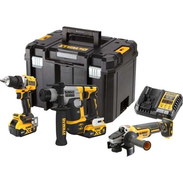 Zestaw elektronarzędzi Dewalt DEWALT ZESTAW COMBO 18V DCK355P2T (DCD800 + DCH172 + DCG405) 2x5,0Ah