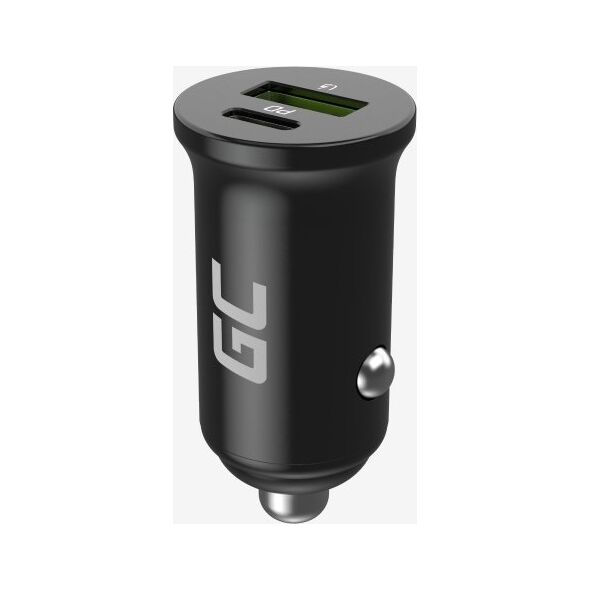 Ładowarka Green Cell Ładowarka samochodowa Green Cell PowerRide Nano 38W USB-C USB-A Power Delivery 3.0 z szybkim ładowaniem Ultra Charge