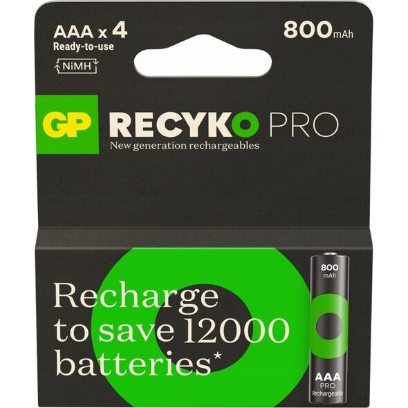 GP Akumulator GP Recyko PRO 800mah AAA bl/4