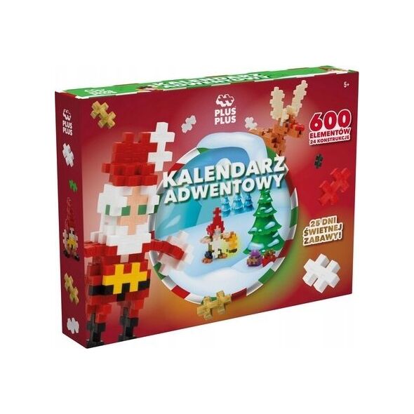 Kalendarz adwentowy Plus Plus PLUS-PLUS KALENDARZ ADWENTOWY - 600 ELEMENTÓW