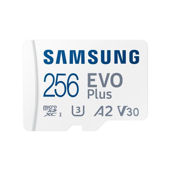 Samsung Evo Plus (2021) microSDXC 256GB Class 10 U3 V30 A2 UHS-I with Adapter (MB-MC256SA/EU) (SAMMB-MC256SA-EU) έως 12 άτοκες Δόσεις
