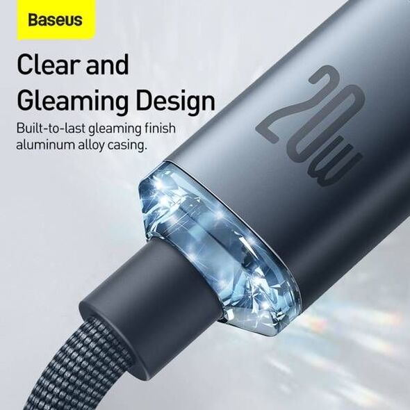 Kabel USB Baseus USB-C - Lightning 1.2 m Czarny (FD-2141-6932172602741)
