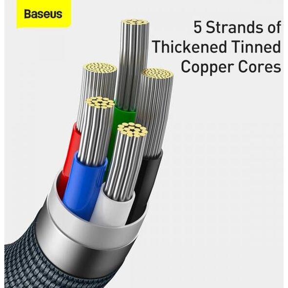 Kabel USB Baseus USB-C - Lightning 1.2 m Czarny (FD-2141-6932172602741)