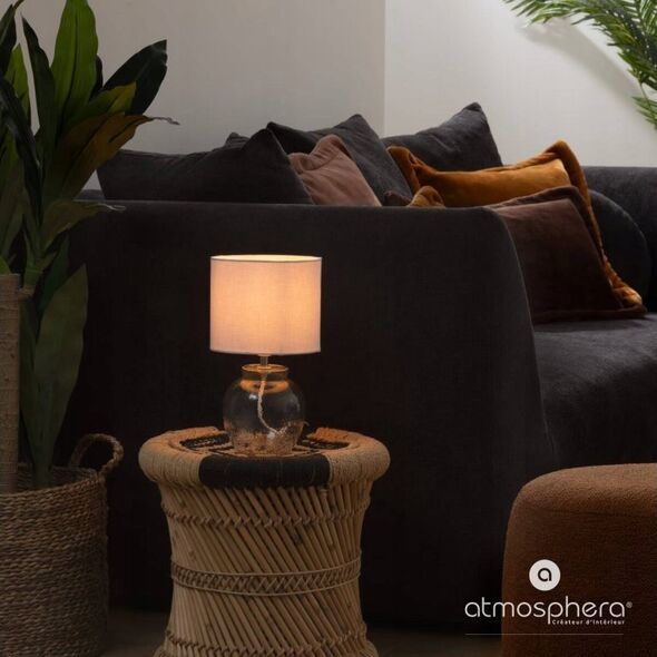 Lampa stołowa Atmosphera Lampa stołowa szklana podstawa TEVE, 30 cm